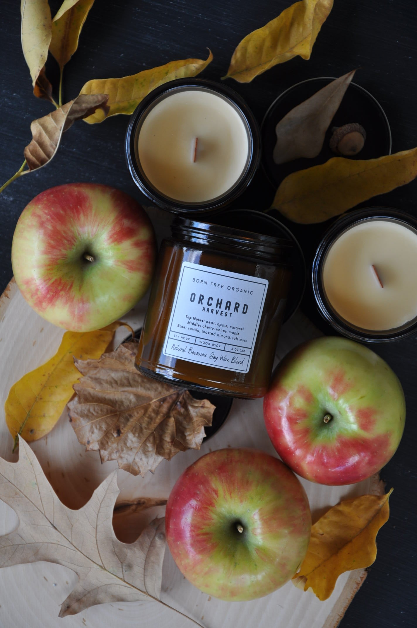 Orchard Harvest Wood Wick Candle