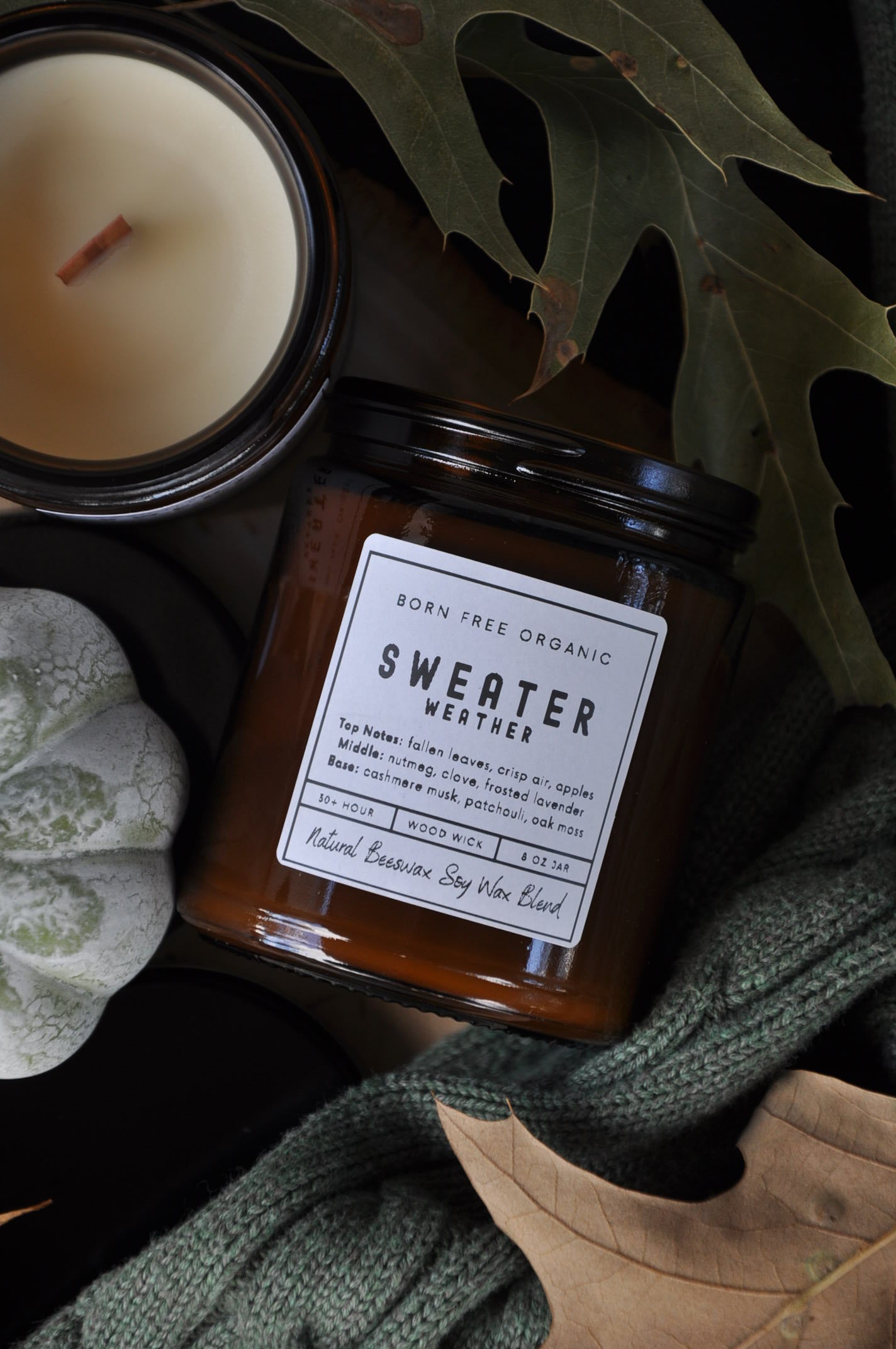 Sweater Weather Wood Wick Candle