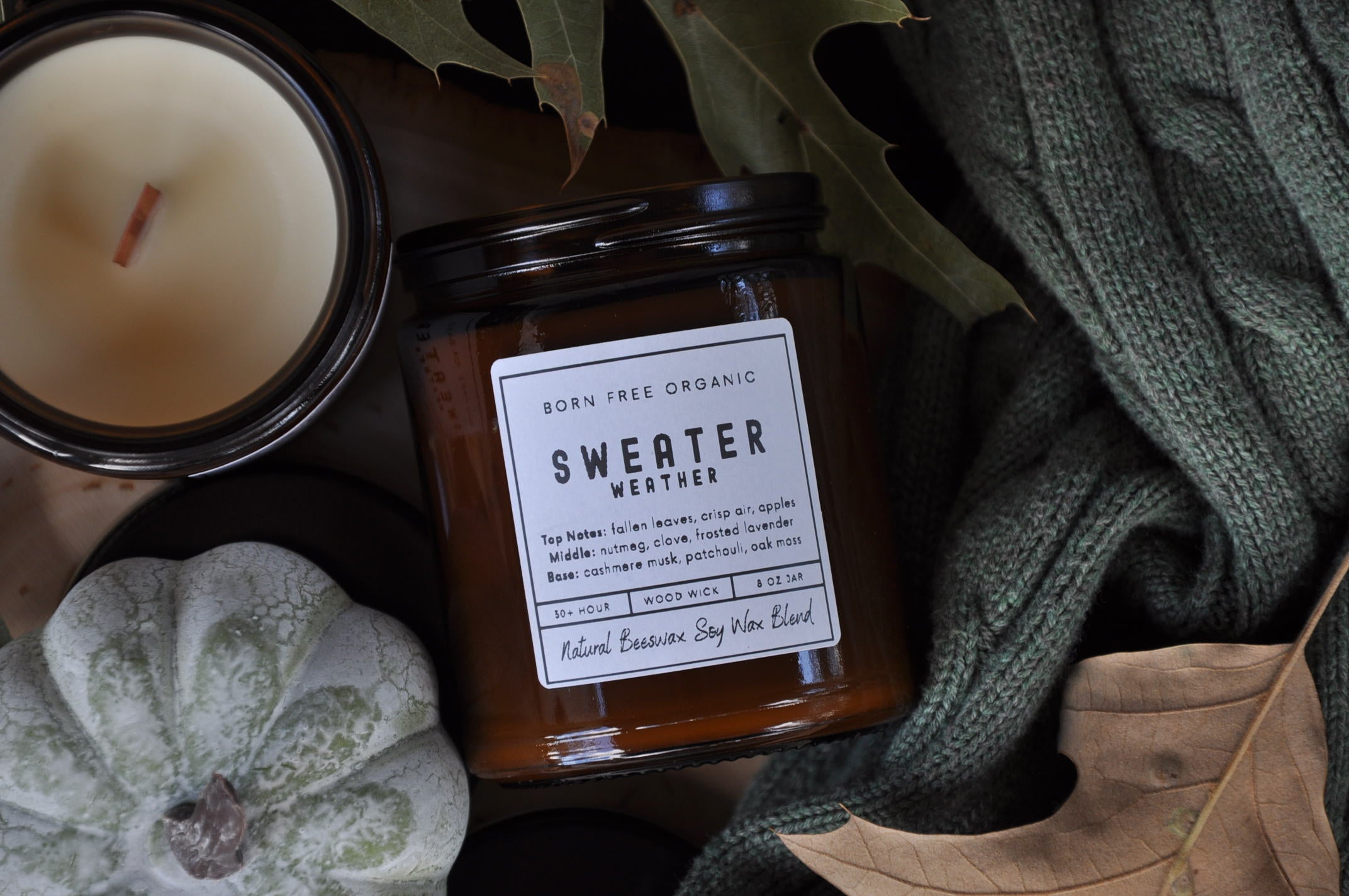 Sweater Weather Wood Wick Candle