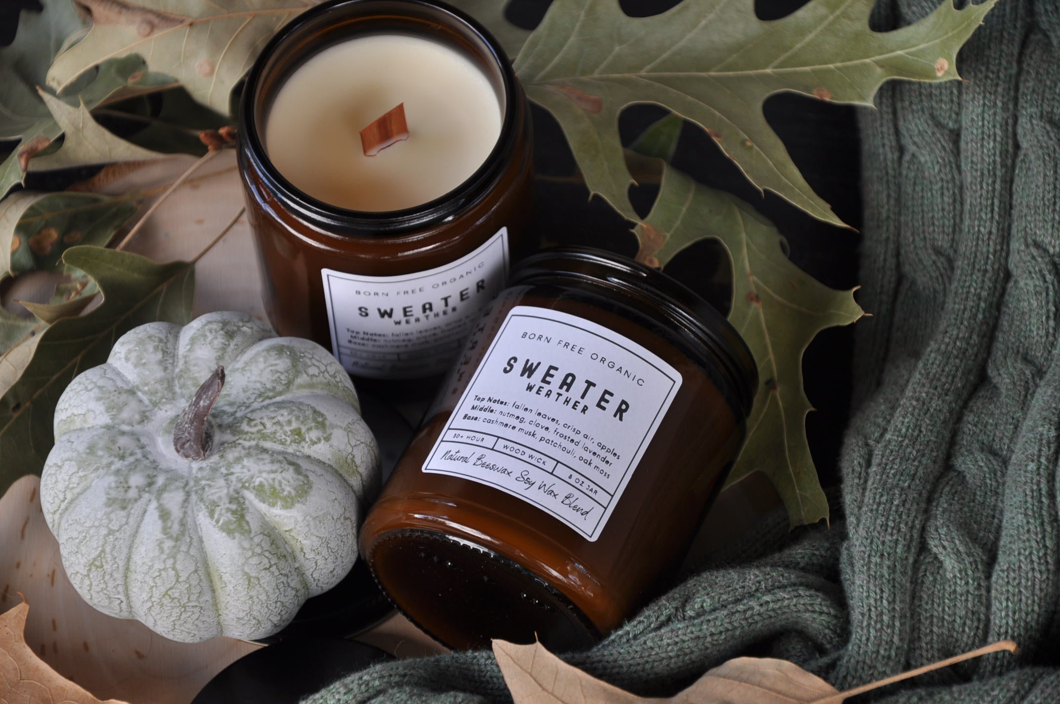 Sweater Weather Wood Wick Candle